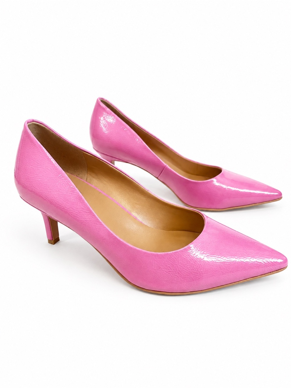 Naturalizer Everly pumps 8M Bright Pink classic pointed toes Barbie party chic